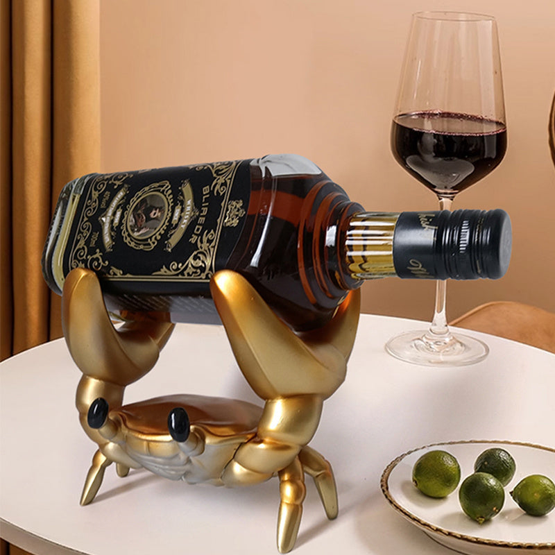 Crab Wine Rack Gold Storage Rack - Tophatter Daily Deals