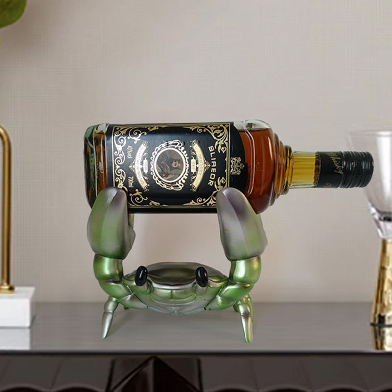 Crab Wine Rack Green Storage Rack - Tophatter Daily Deals
