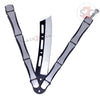 Crazy Bones Butterfly Knife Meat Cleaver Balisong w/ Spring Latch Knife-Balisong - Tophatter Daily Deals
