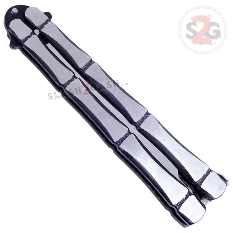 Crazy Bones Butterfly Knife Balisong w/ Spring Latch Rivet - Asst. Colors Knife-Balisong - Tophatter Daily Deals