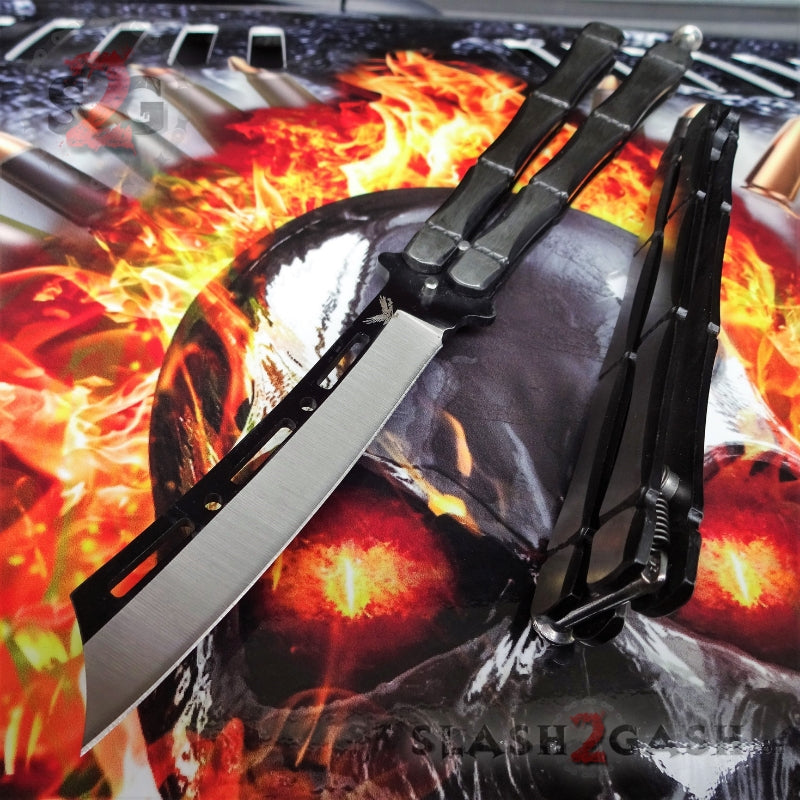 Crazy Bones Butterfly Knife Balisong w/ Spring Latch Rivet - Asst. Colors Knife-Balisong - Tophatter Daily Deals