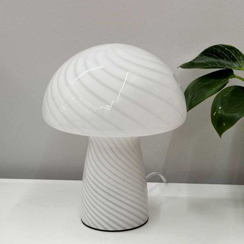 Creamed Marble Mushroom Lamp White Lighting - Tophatter Daily Deals