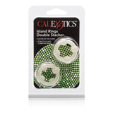 Island Rings Double Stacker Glow In The Dark Stretchy Cock Rings 0.75 Inch 2 Cm Duo > Cock Ring > Sets - Tophatter Daily Deals