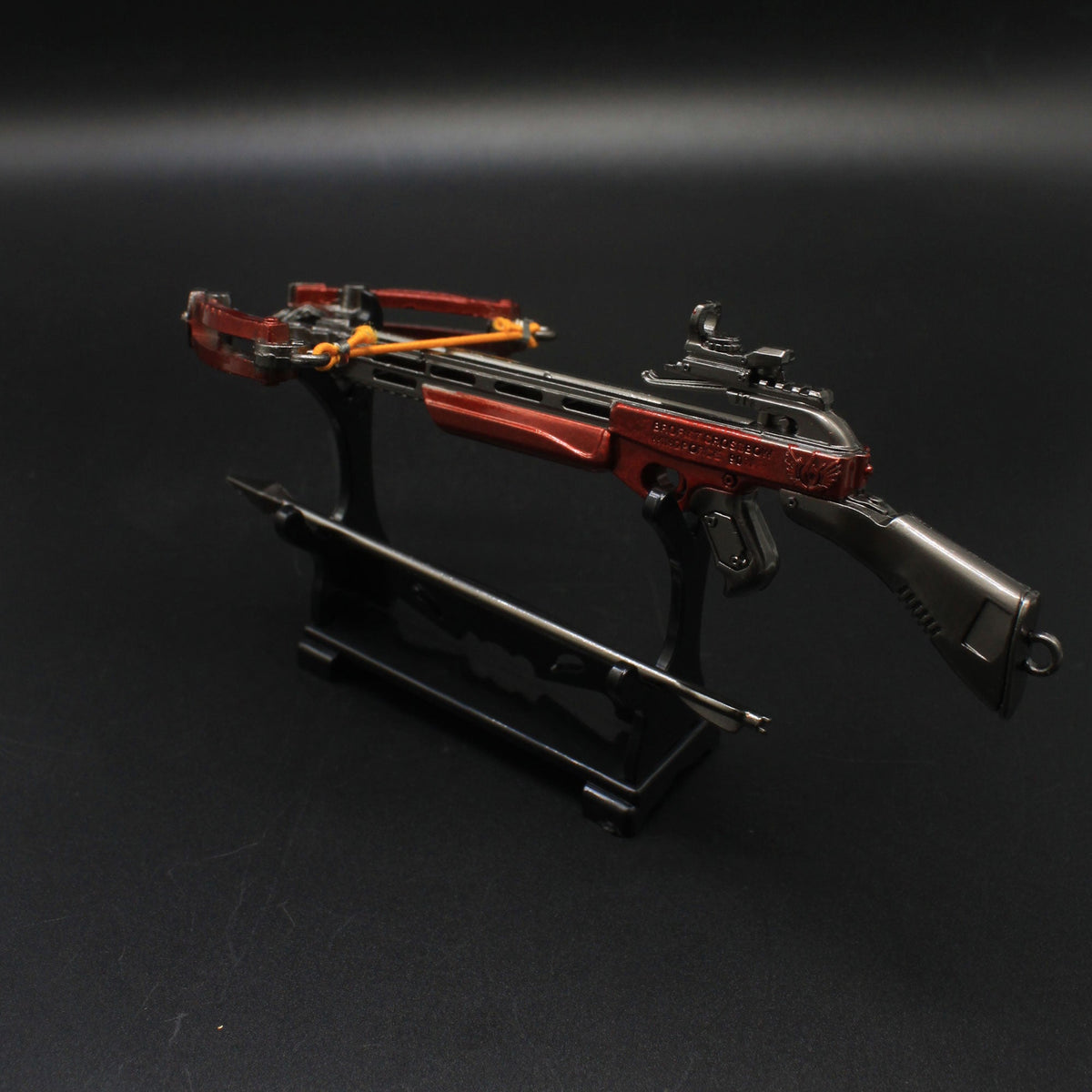 Metal Crossbow Miniature No Attack Power Bow Keychain Pendant 14CM/5.5" With Metal Stand - Tophatter Daily Deals