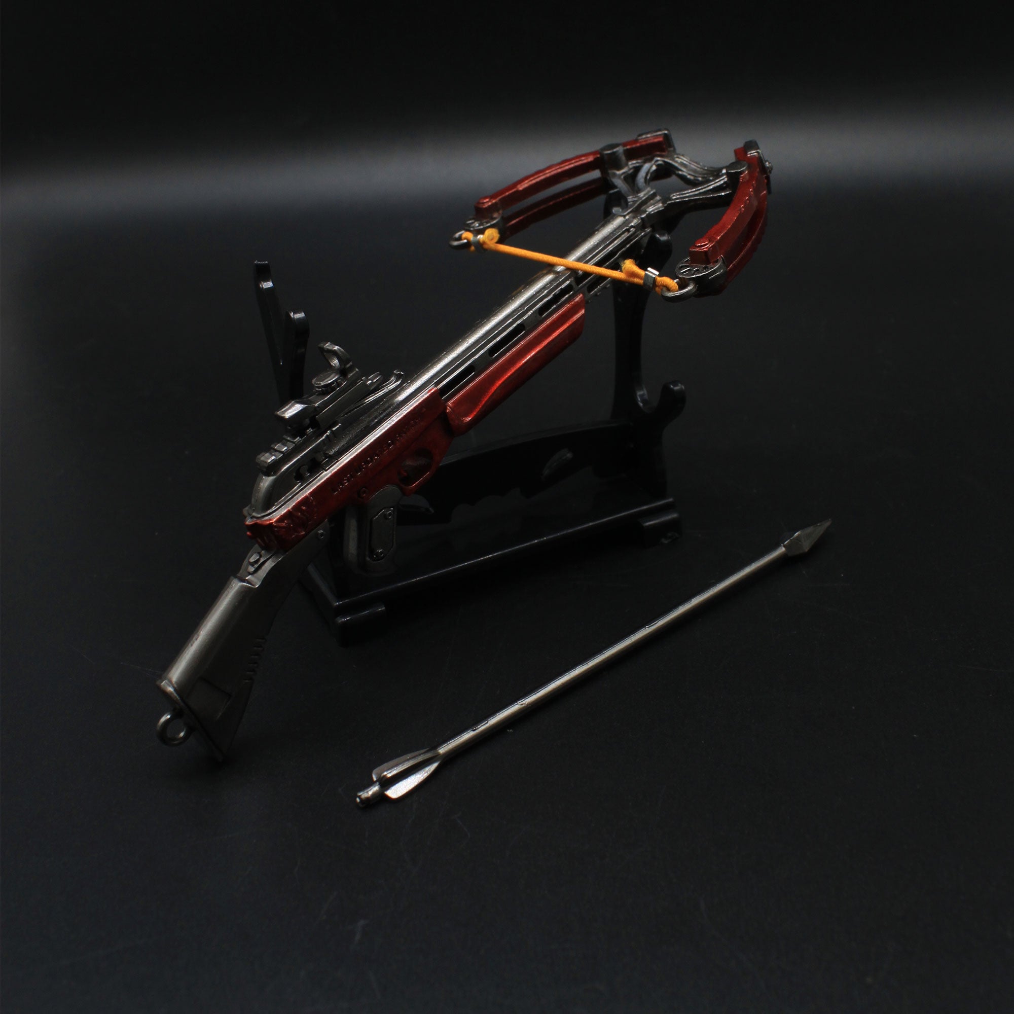 Metal Crossbow Miniature No Attack Power Bow Keychain Pendant 14CM/5.5