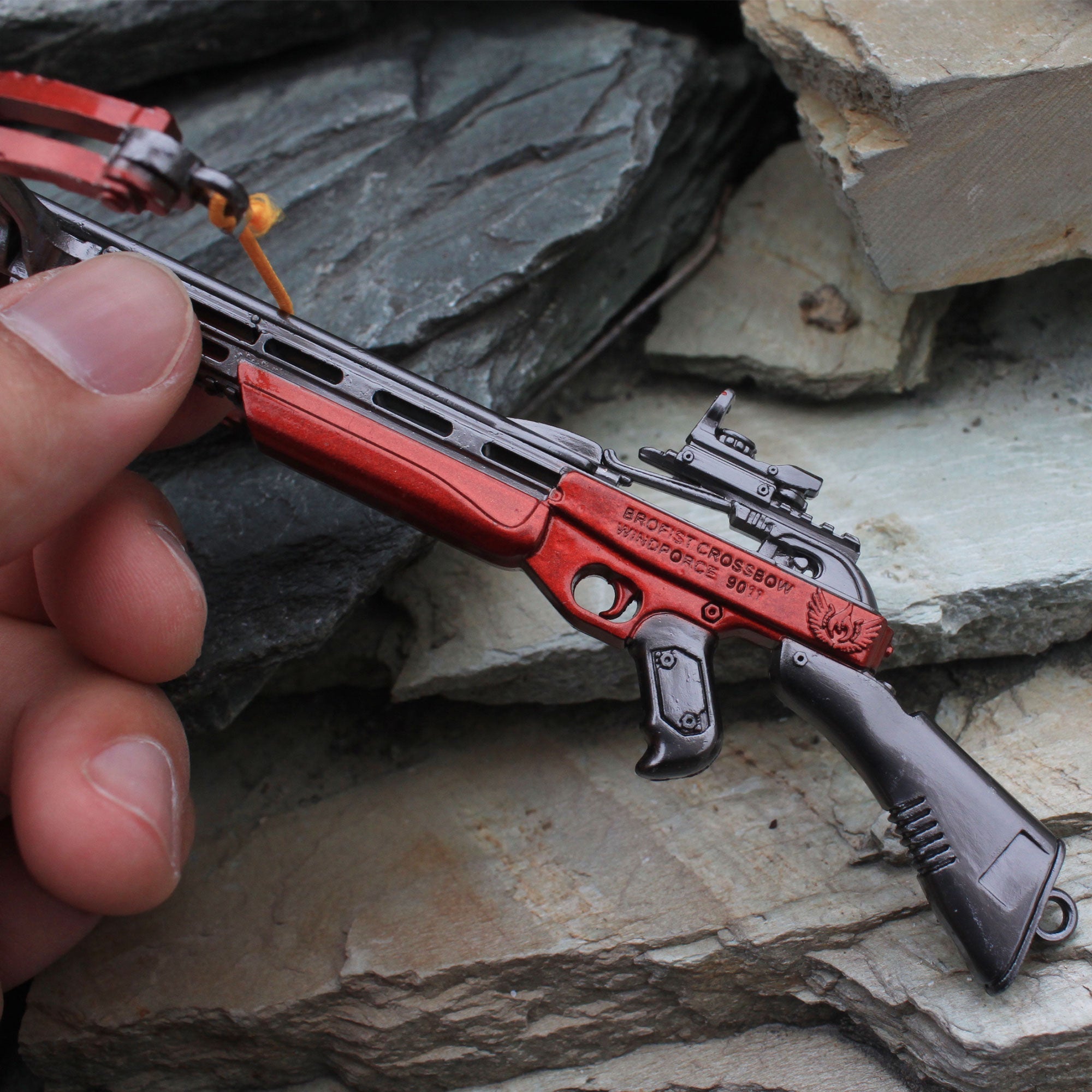 Metal Crossbow Miniature No Attack Power Bow Keychain Pendant 14CM/5.5" - Tophatter Daily Deals