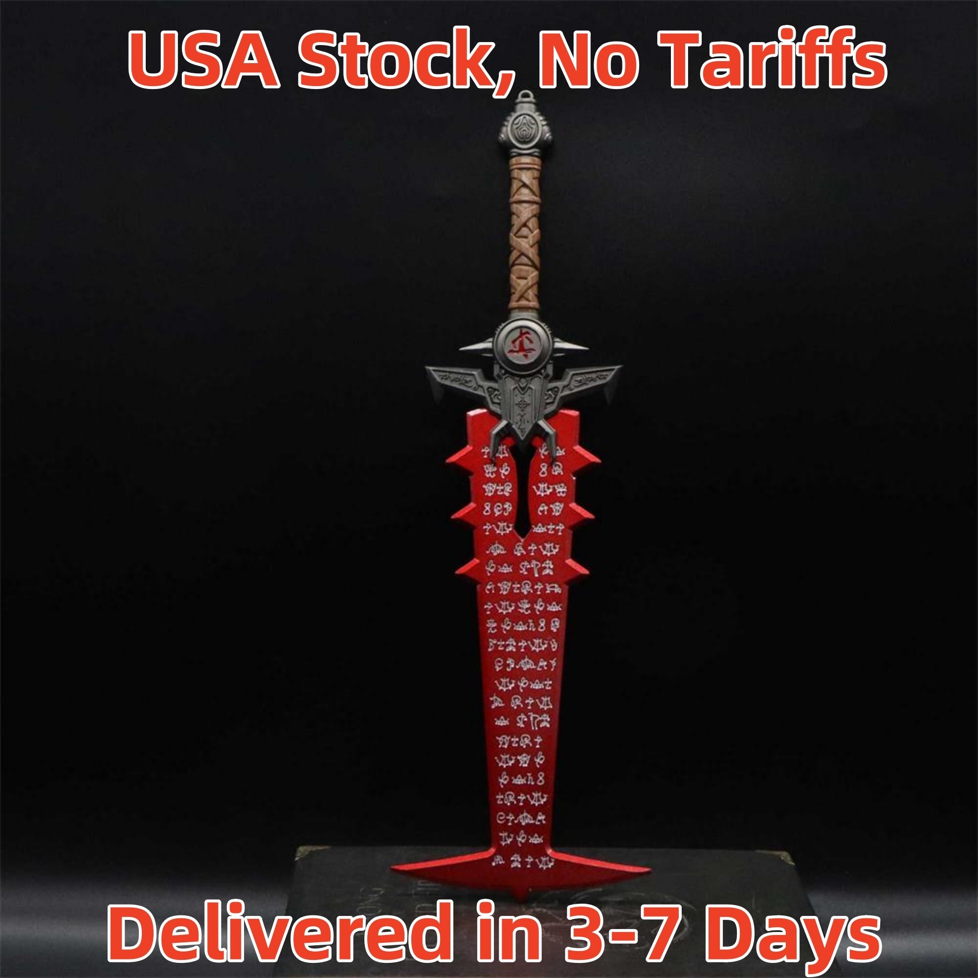 Crucible Sword Blunt Blade Metal Replica 30CM/11.8'' USA Only Crucible Sword Only(USA Stock) - Tophatter Daily Deals