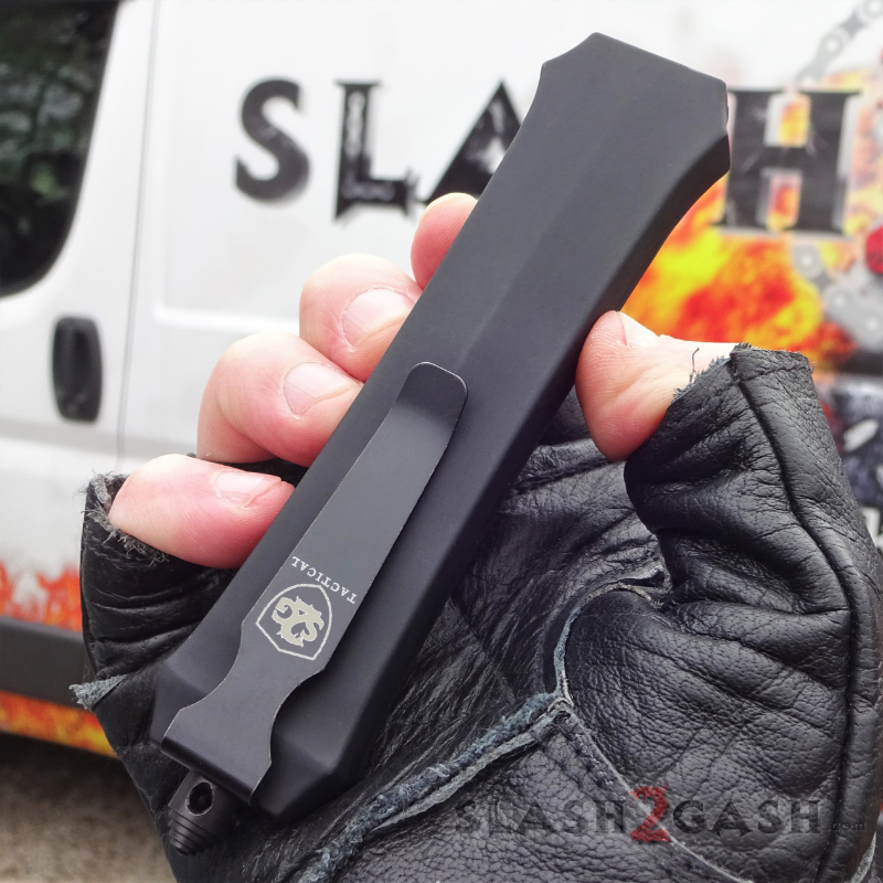 Crypt Keeper OTF Knife Automatic Switchblade - GOLD serrated Knife-OTF - Tophatter Daily Deals