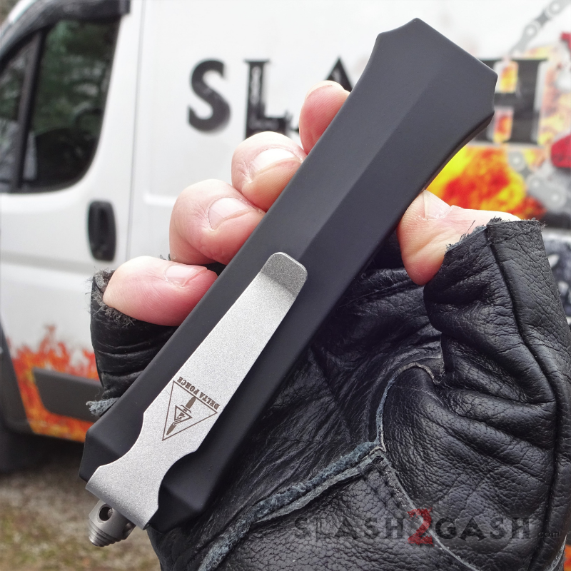 Crypt Keeper OTF Knife Automatic Switchblade - Blue Spectrum Knife-OTF - Tophatter Daily Deals