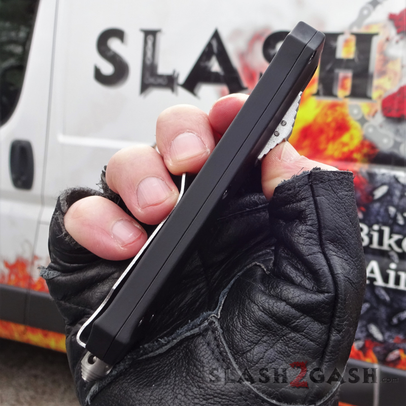 Crypt Keeper OTF Knife Automatic Switchblade - Blue Spectrum Knife-OTF - Tophatter Daily Deals