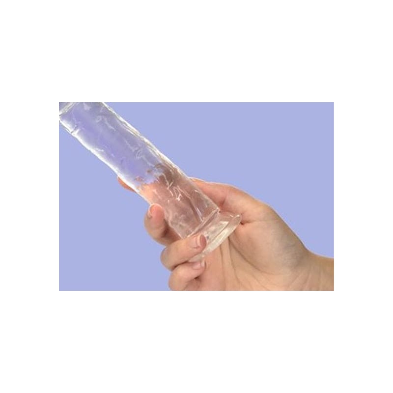 Crystal Dildo Straight 7 Inch Clear Premium Body Safe TPE > Dildos > Realistic Dildos - Tophatter Daily Deals