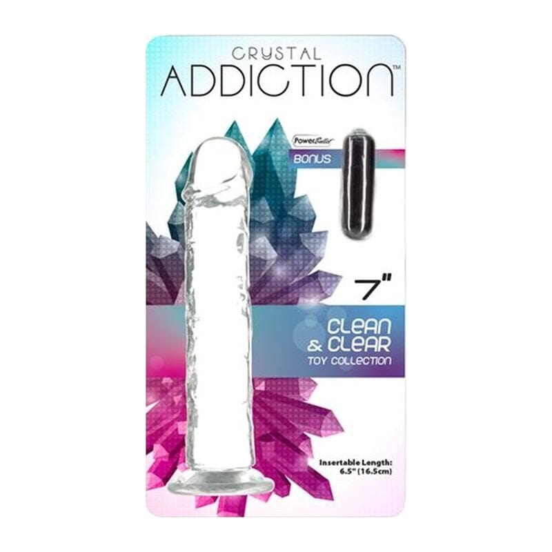 Crystal Dildo Straight 7 Inch Clear Premium Body Safe TPE > Dildos > Realistic Dildos - Tophatter Daily Deals