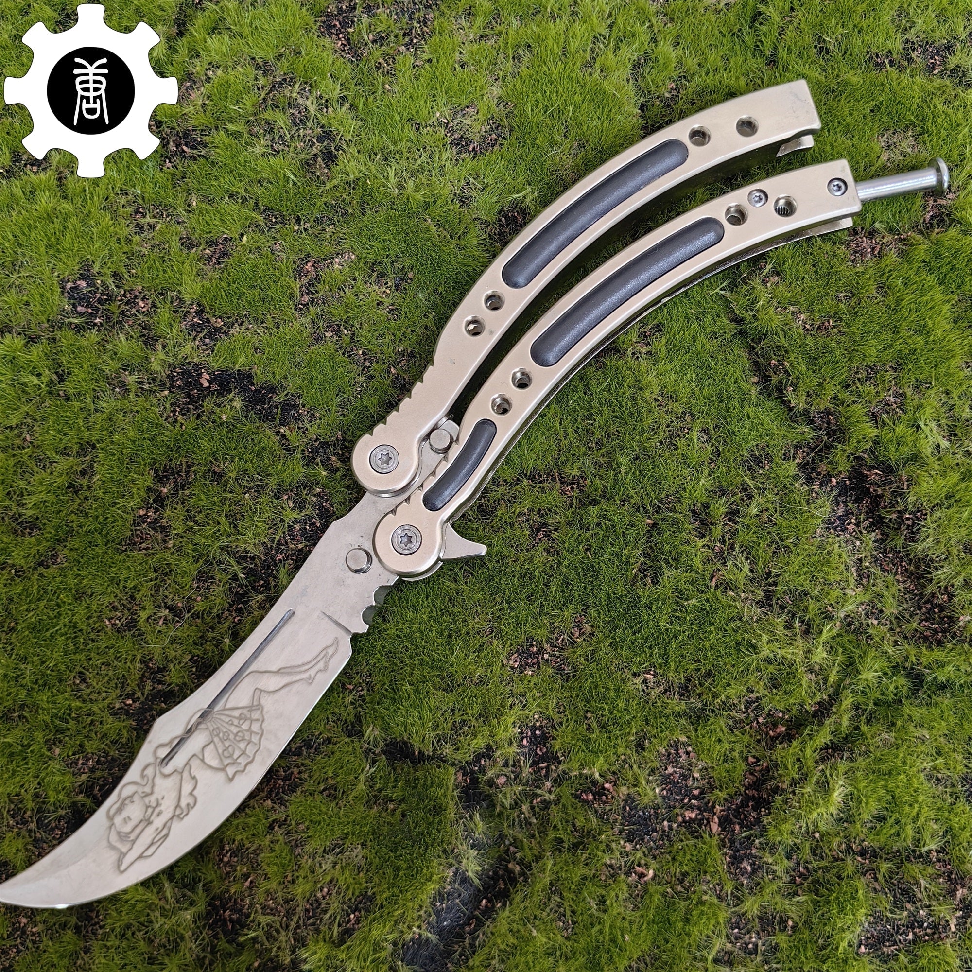 CS Butterfly Knife Balisong Trainers Blunt Blade Mystery Prize - Tophatter Daily Deals