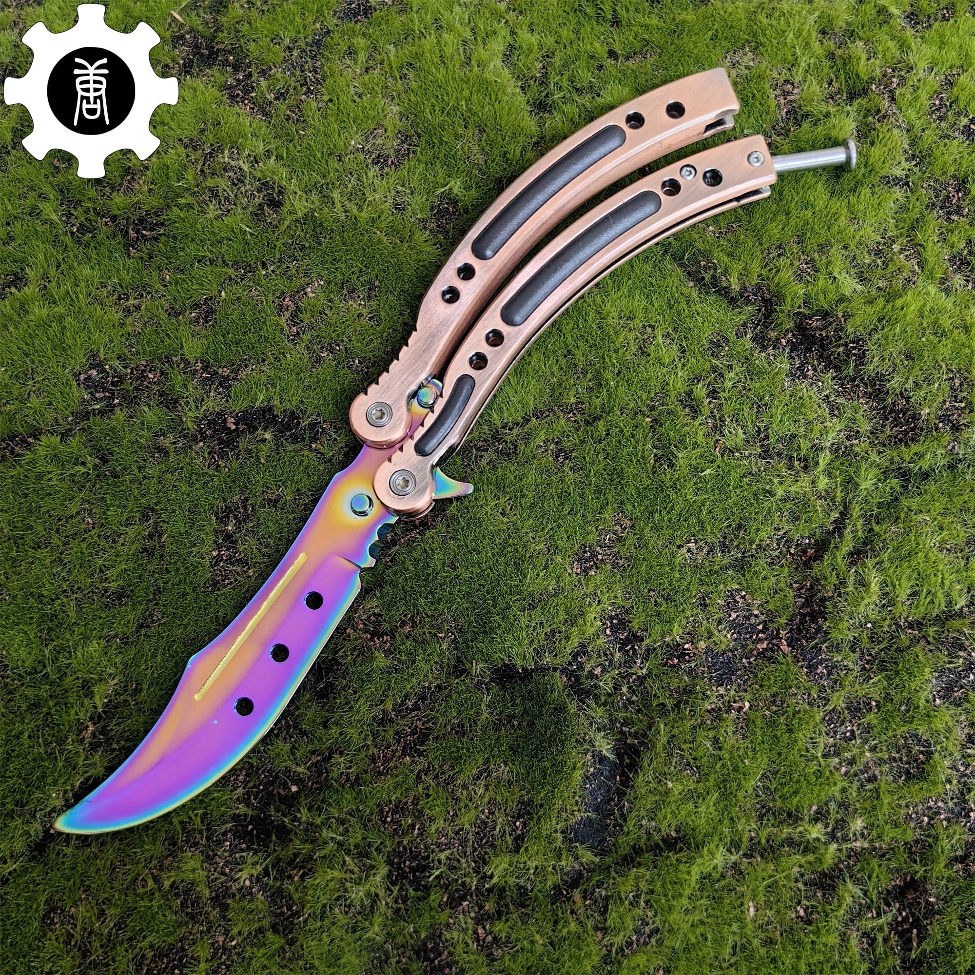 CS Butterfly Knife Balisong Trainers Blunt Blade Mystery Prize - Tophatter Daily Deals