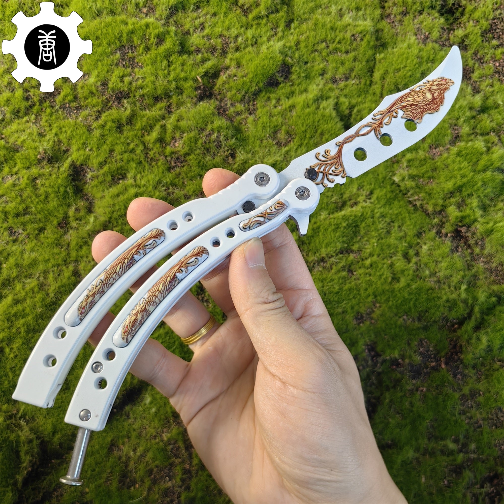 CS Butterfly Knife Balisong Trainers Blunt Blade Mystery Prize - Tophatter Daily Deals