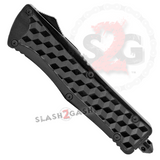 Blue Spectrum Cubist OTF Knife D/A Automatic Switchblade - Dagger Knife-OTF - Tophatter Daily Deals