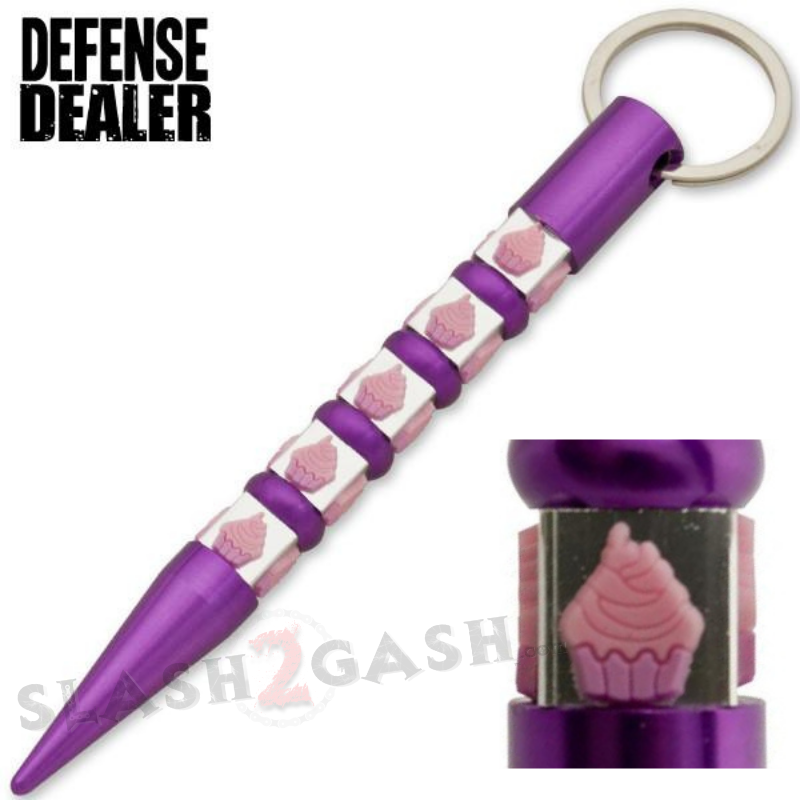 Skull Kubotan Self Defense Stick Keychain Ninja Weapon - Asst. colors Cupcake Killer SD-KeyChain - Tophatter Daily Deals