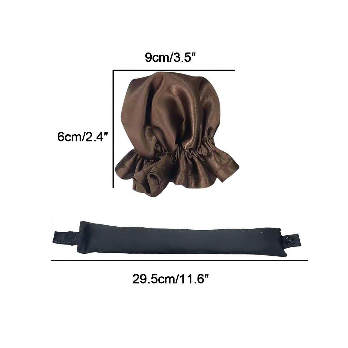 Silk Heatless Hair Curlers - Curler Satin Rollers Set Heatless Hair Sleep-friendly Heatless Curling Hood Safe Hair Care - Tophatter Daily Deals