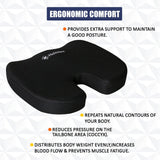 Comfort Chair Cushions - Seat Pillow Back Pain Relief Memory Foam Office Chair Chair & Sofa Cushions - Tophatter Daily Deals