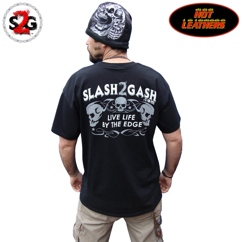 Hot Leathers Bold Eagle Biker For Life T-Shirt Custom Slash2Gash Mens Short Sleeve - Tophatter Daily Deals