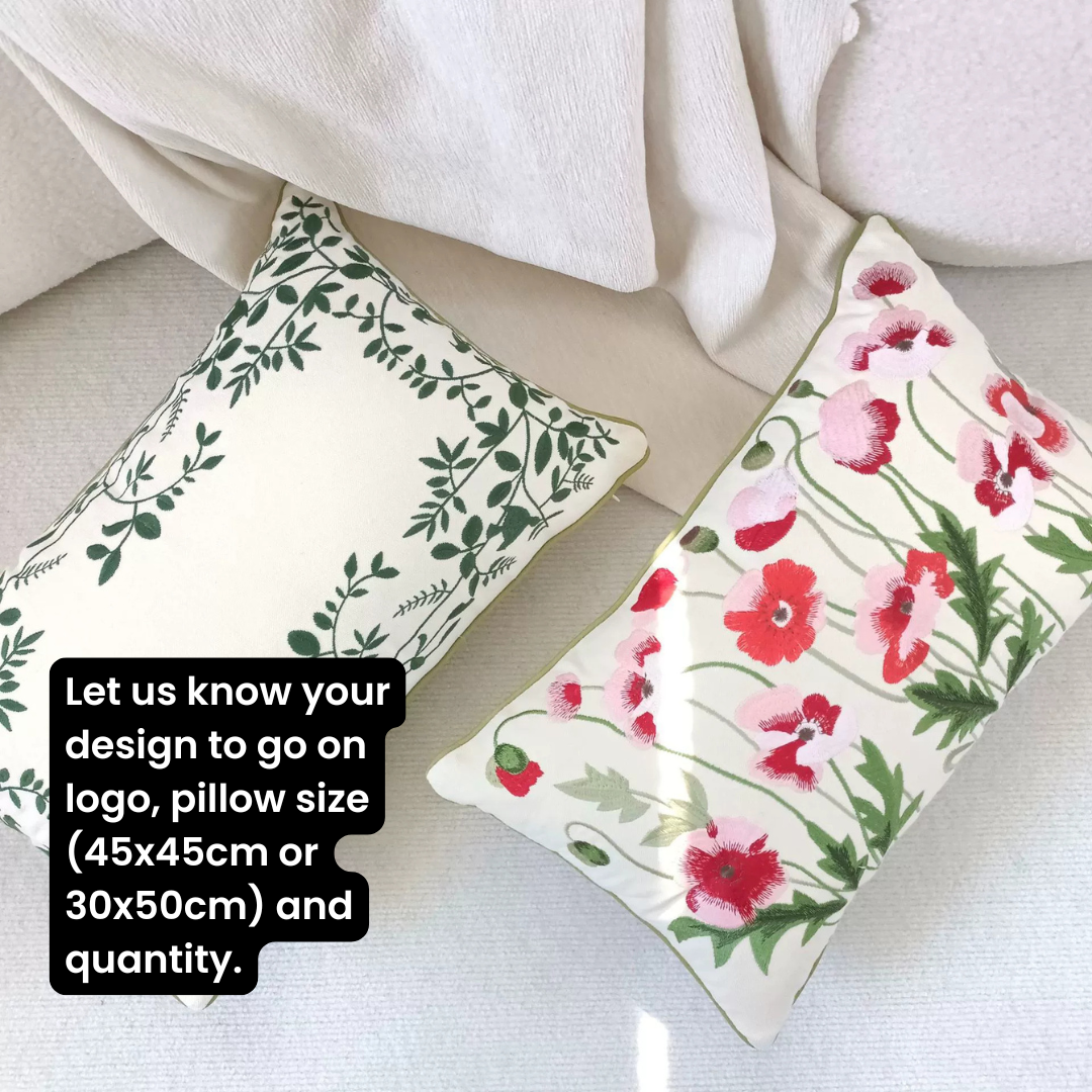 Custom Embroidery Cushion Covers - Tophatter Daily Deals