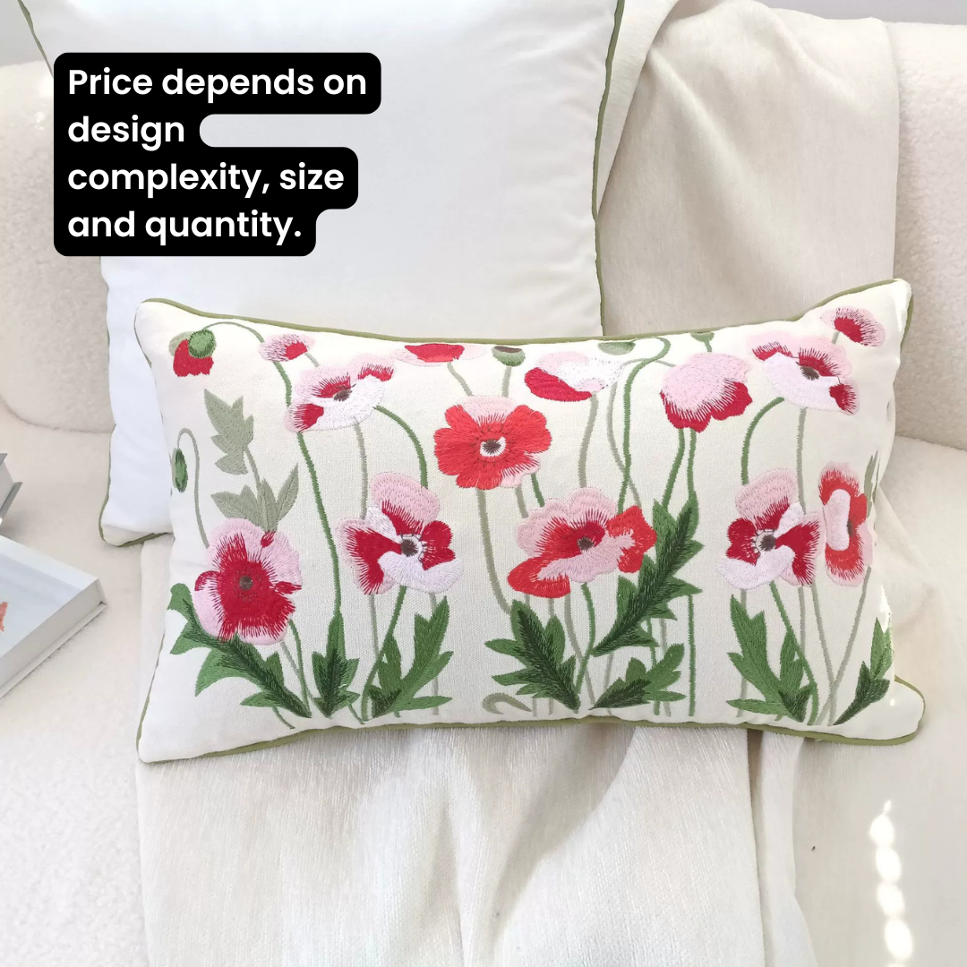 Custom Embroidery Cushion Covers - Tophatter Daily Deals
