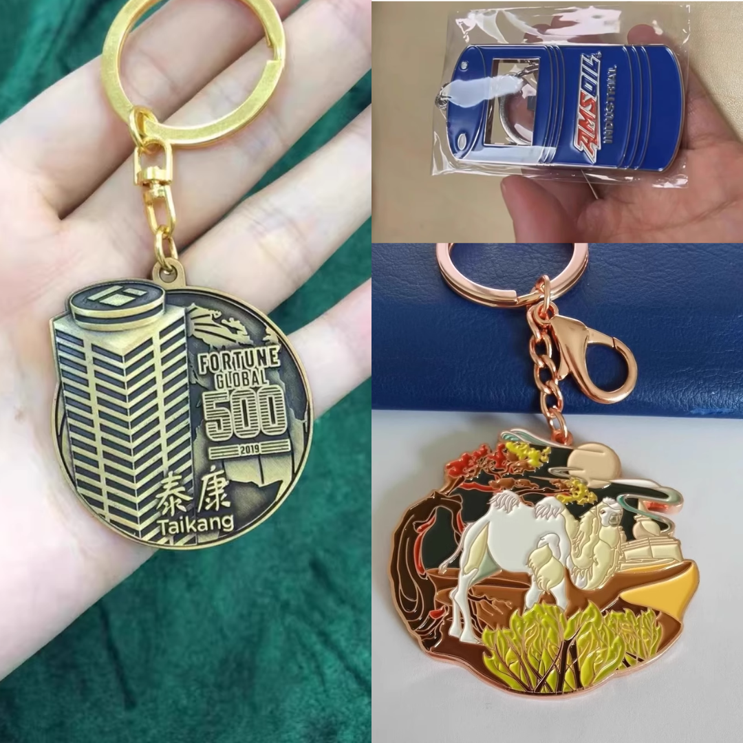 Custom Enamel Metal Keychain Custom - Tophatter Daily Deals