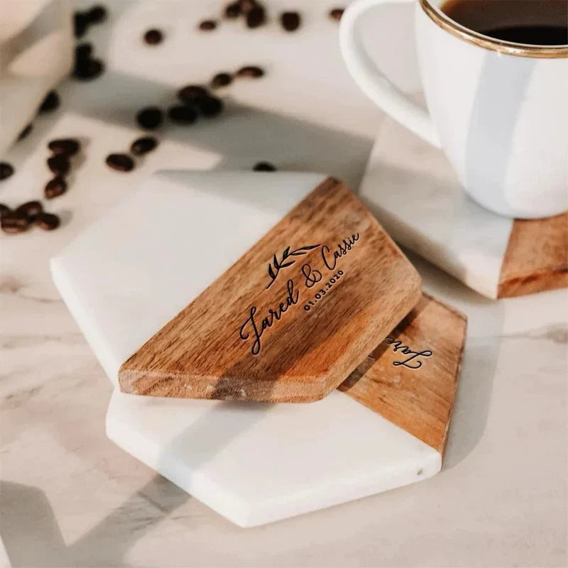 Custom Marble Coaster - Tophatter Daily Deals