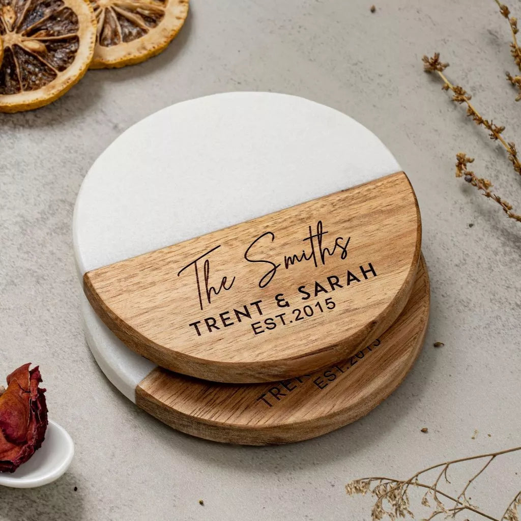 Custom Marble Coaster - Tophatter Daily Deals