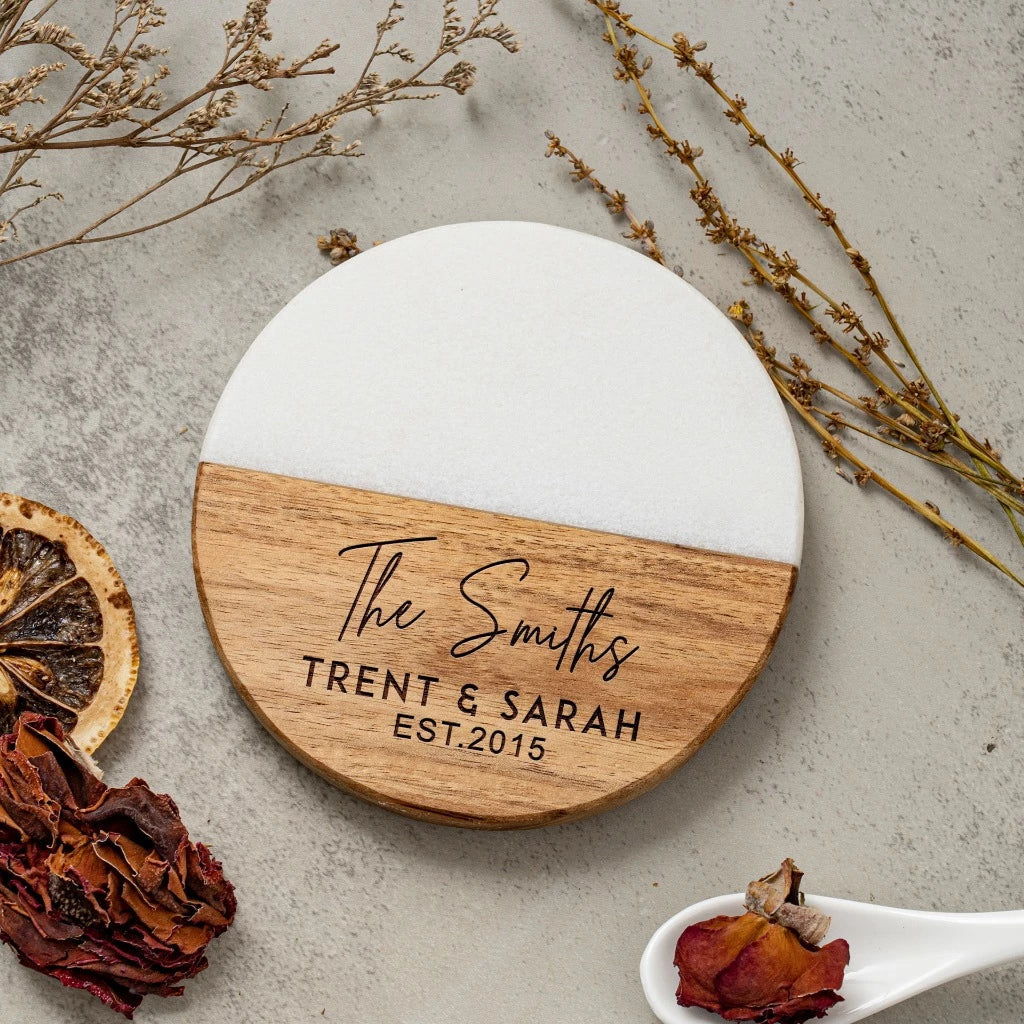 Custom Marble Coaster - Tophatter Daily Deals