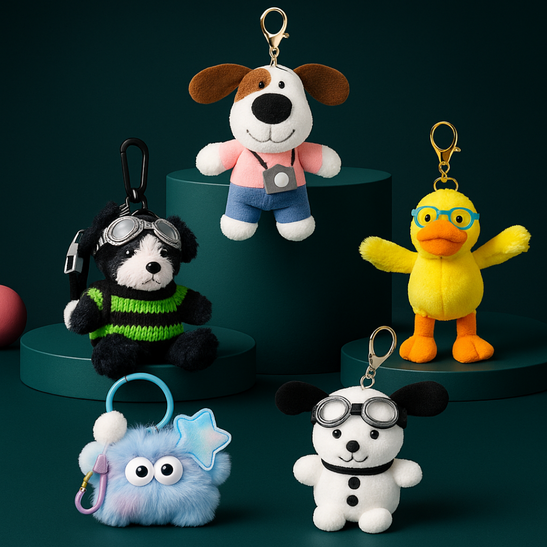 Custom Plush Toy Keychain Custom - Tophatter Daily Deals