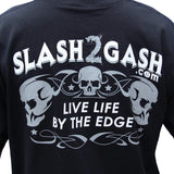 America Support Crew T-Shirt Skull and Crossed Guns Sleeve Print Mens Short Sleeve - Tophatter Daily Deals