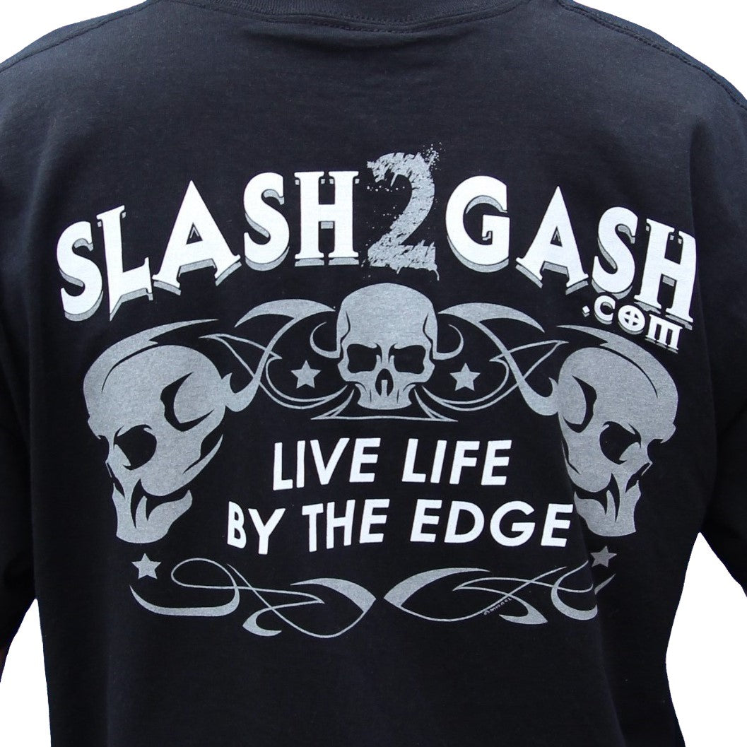 Hot Leathers Shredder Skull JUMBO Print Shirt Custom Slash2Gash Mens Short Sleeve - Tophatter Daily Deals
