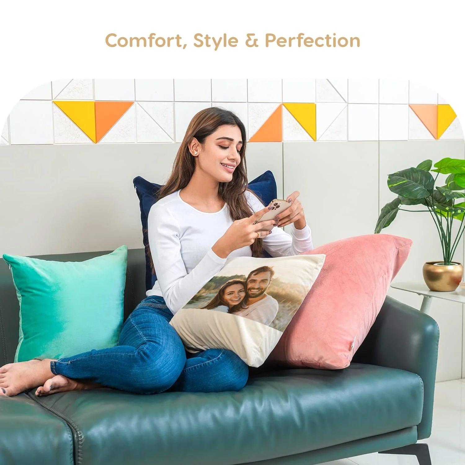 Customisable Pillow Case - Personalised Photo Pillowcase With Cushion Pillow Custom Gift Any Photos or Text Custom product - Tophatter Daily Deals