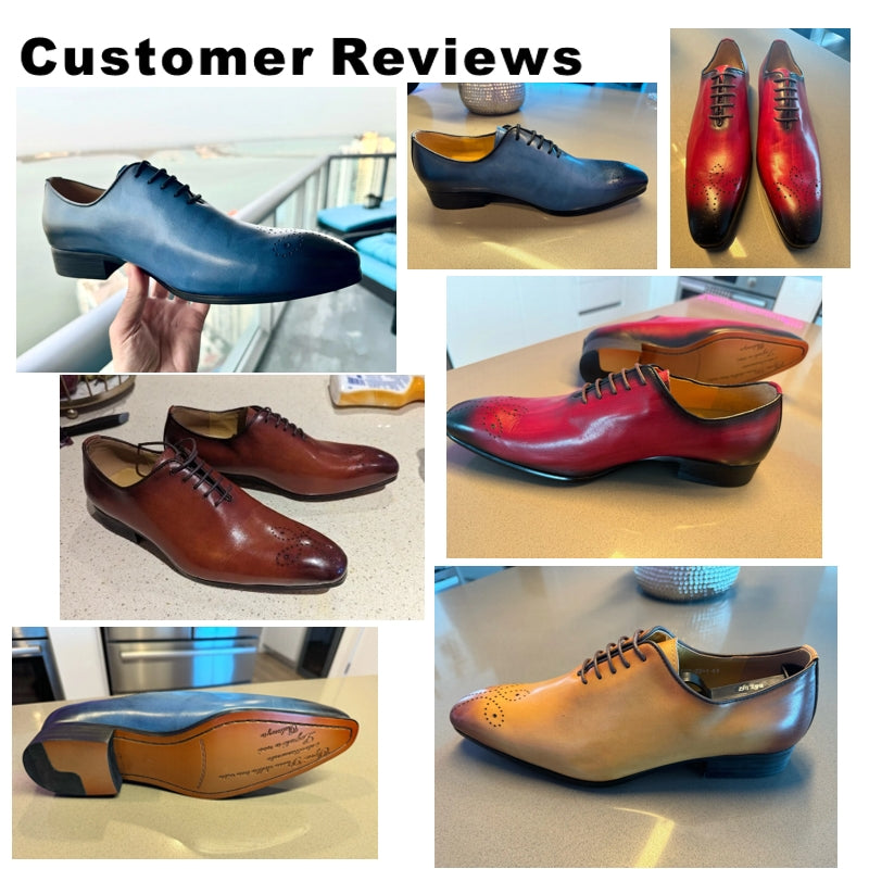 Genuine Calf Leather Men Dress Shoes Men Shoes - Tophatter Daily Deals