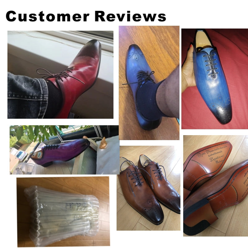 Genuine Calf Leather Men Dress Shoes Men Shoes - Tophatter Daily Deals