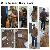 Retro Male Oil Waxed Canvas Coats Cotton Jacket Men Jackets - Tophatter Daily Deals