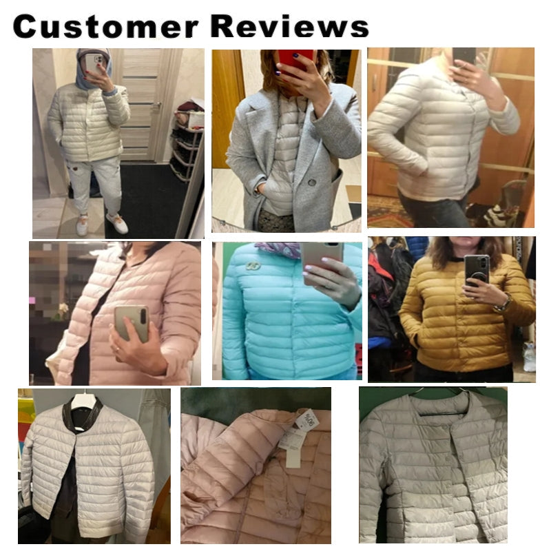 Round Neck Down Jacket Jacket - Tophatter Daily Deals