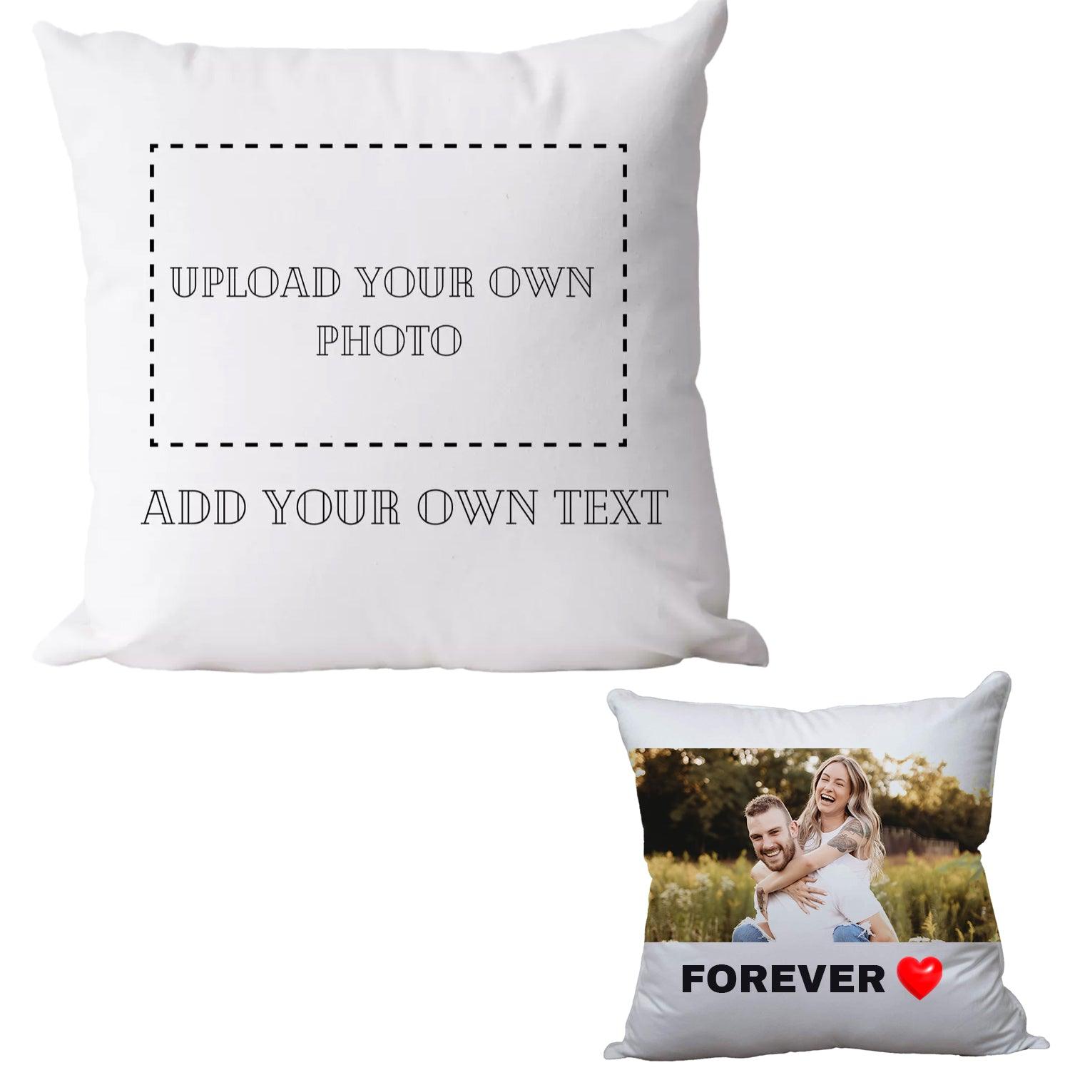Customisable Pillow Case - Personalised Photo Pillowcase With Cushion Pillow Custom Gift Any Photos or Text Custom product - Tophatter Daily Deals