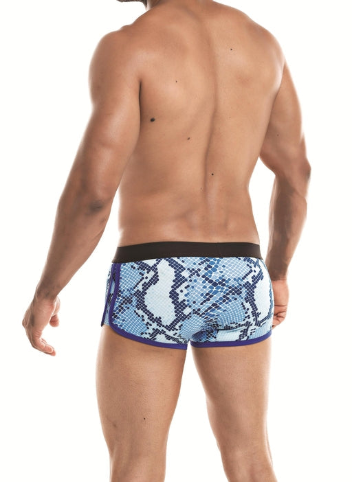 Cut 4 Men Athletic Trunk Snake Blue X Large > Clothes > Mens Trunks - Tophatter Daily Deals