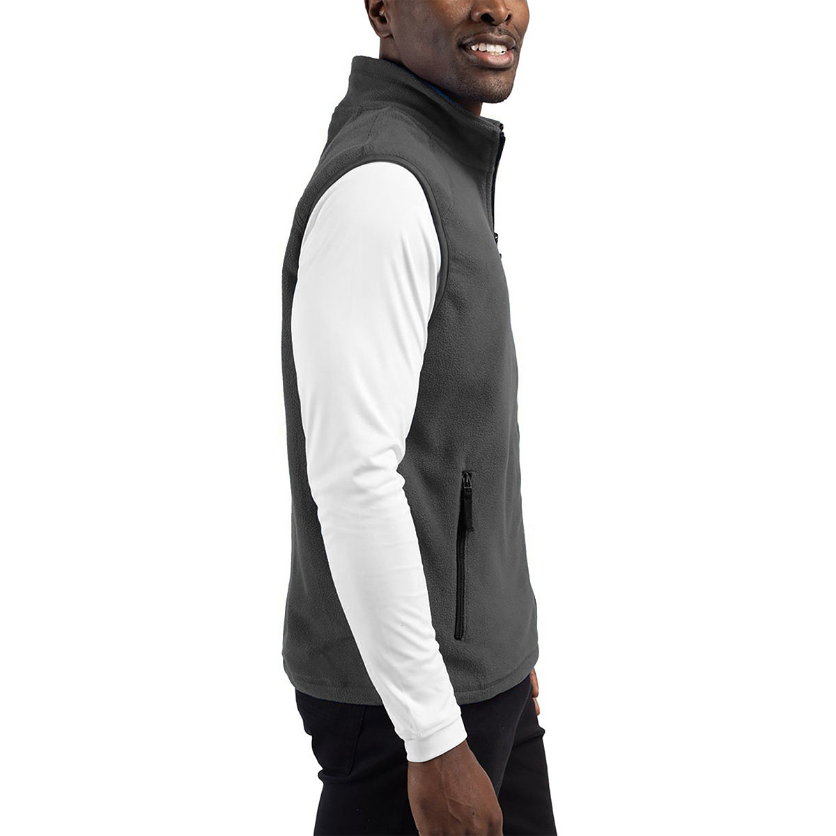 Cutter & Buck Clique Summit Performance Fleece Full Zip Men's Vest Vests - Tophatter Daily Deals