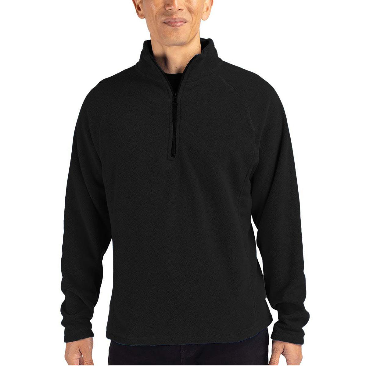 Cutter & Buck Clique Summit Performance Fleece Half Zip Men's Pullover Jacket Black Half Zip & Quarter Zip - Tophatter Daily Deals