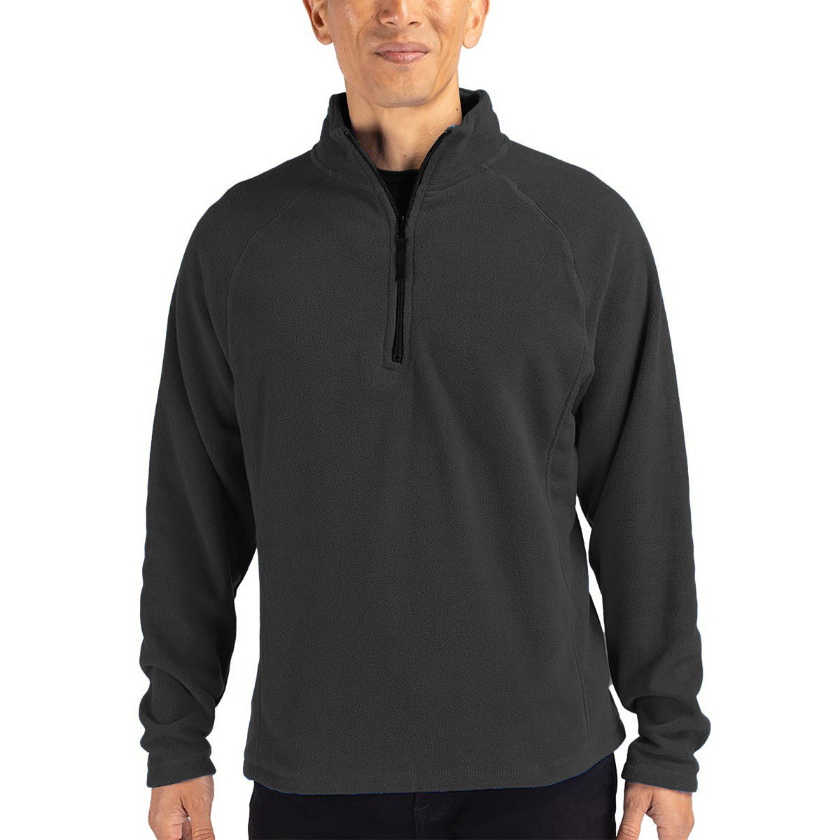 Cutter & Buck Clique Summit Performance Fleece Half Zip Men's Pullover Jacket Charcoal Half Zip & Quarter Zip - Tophatter Daily Deals