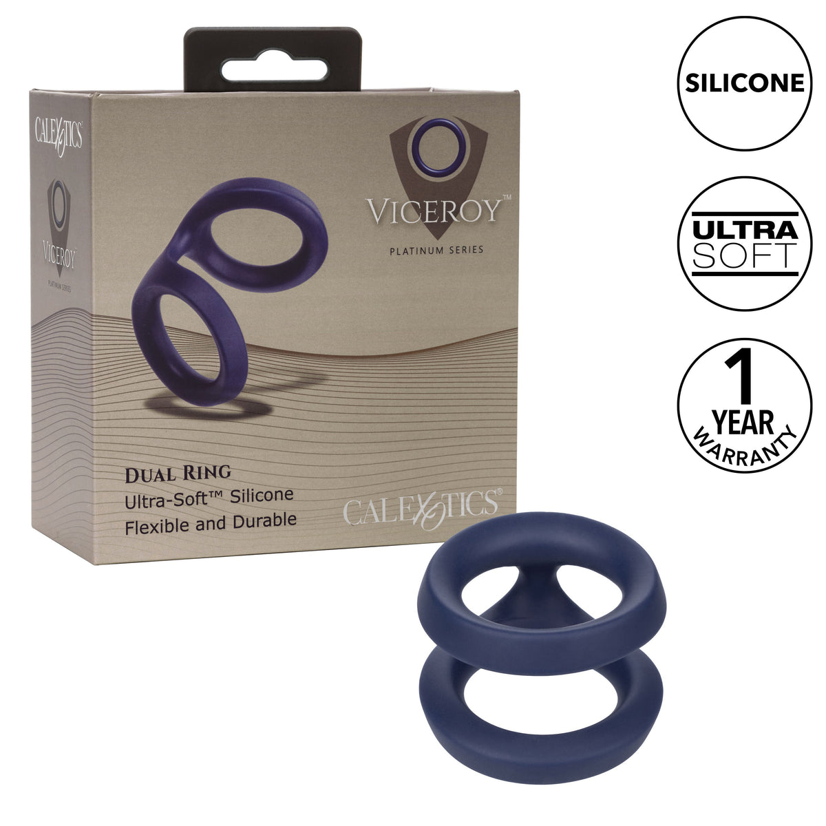 Viceroy Dual Silicone Cock Ring For Enhanced Stamina > Cock Ring > Sling - Tophatter Daily Deals