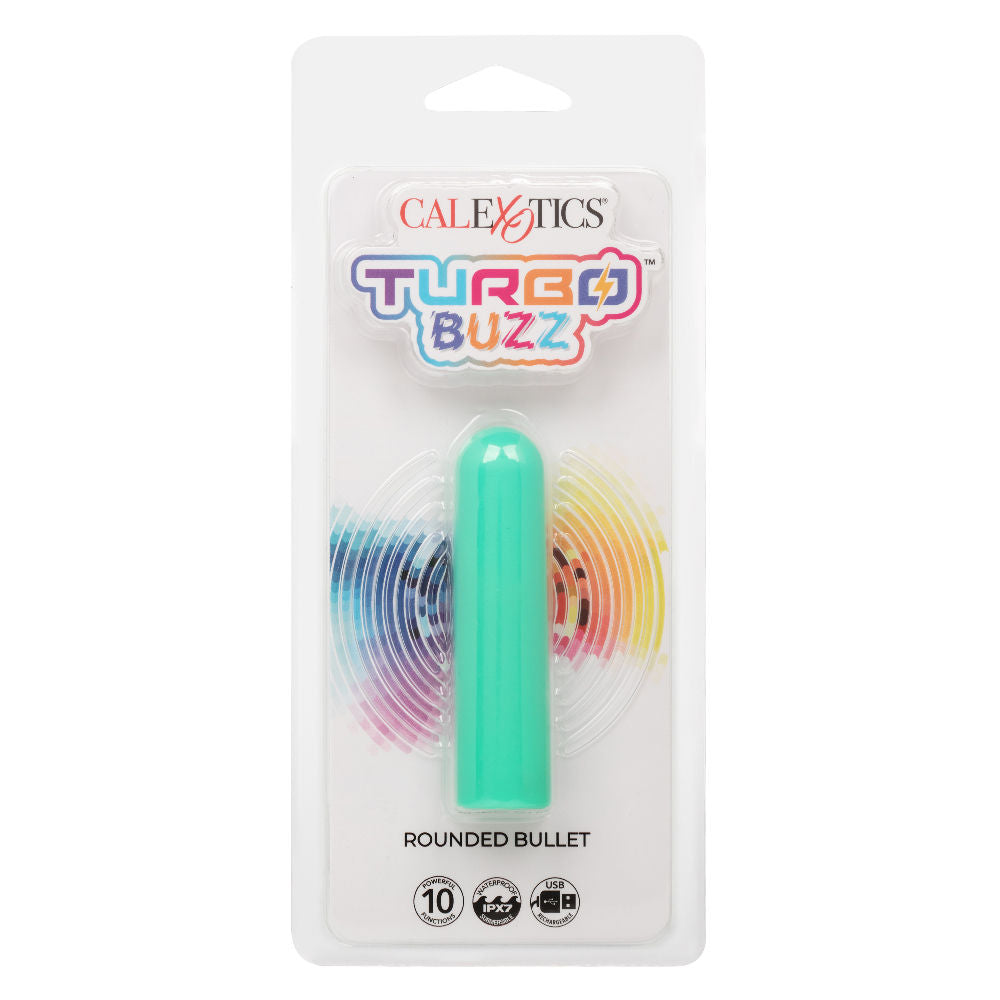 Turbo Buzz Rounded Bullet (Green) – Compact 10-Function Vibrator > Vibrators > Mini Vibrators - Tophatter Daily Deals