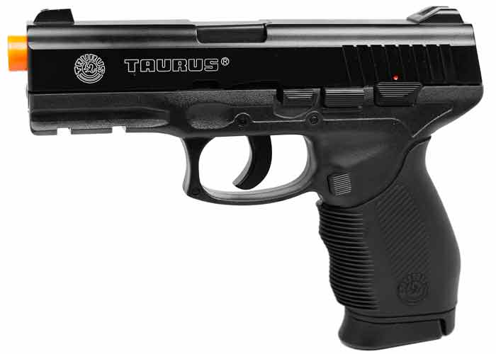 394 FPS Airsoft Licensed TAURUS PT 24/7 CO2 Semi-Automatic Pistol - Tophatter Daily Deals