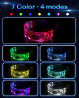 Cyberpunk LED Glasses Party Glow Visor LED Glasses - Tophatter Daily Deals