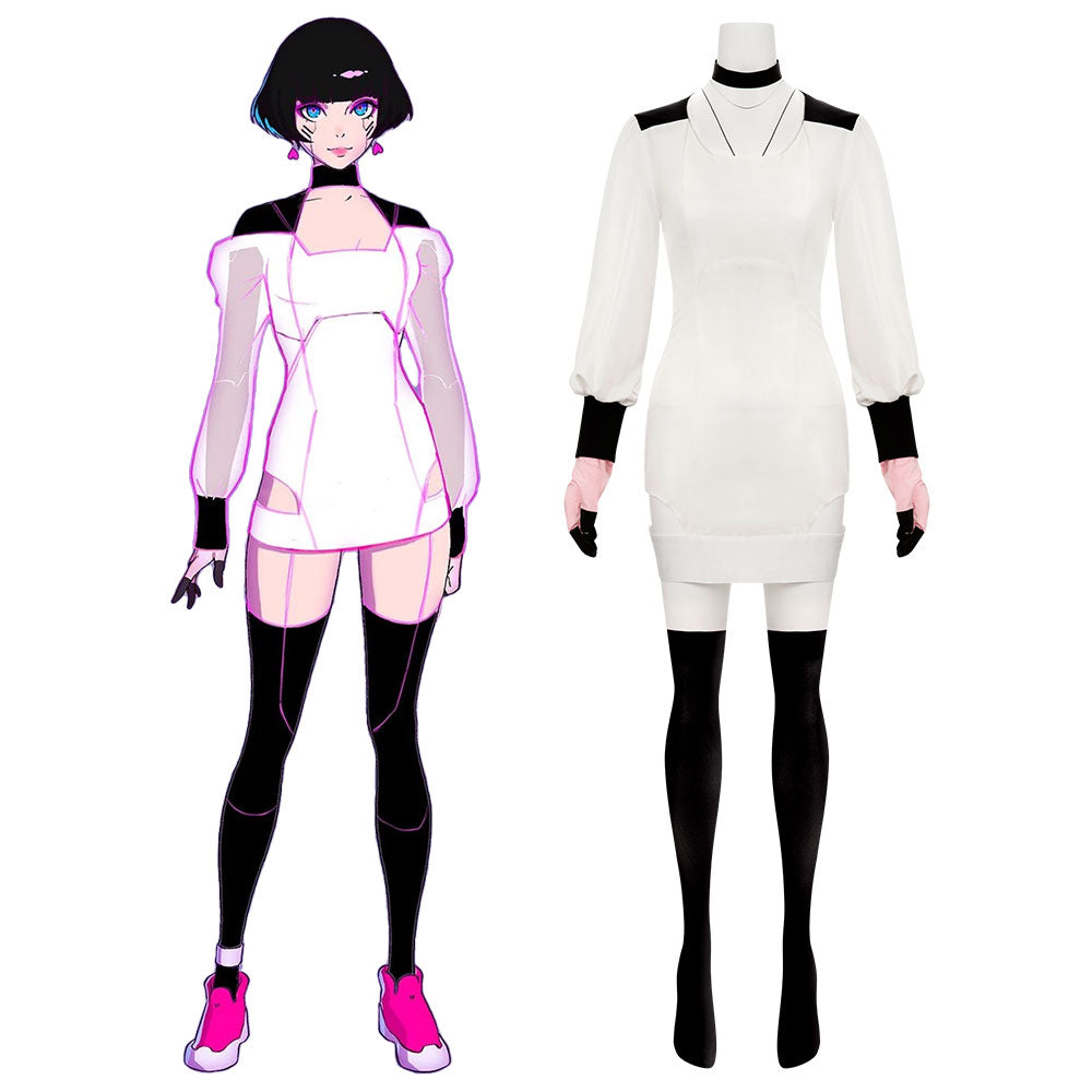 Cyberpunk: Edgerunners Ending Theme Let You Down White Cosplay Costume Costume - Tophatter Daily Deals