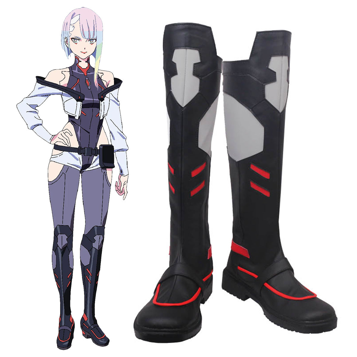 Cyberpunk: Edgerunners Lucy Shoes Cosplay Boots Shoes/Boots - Tophatter Daily Deals