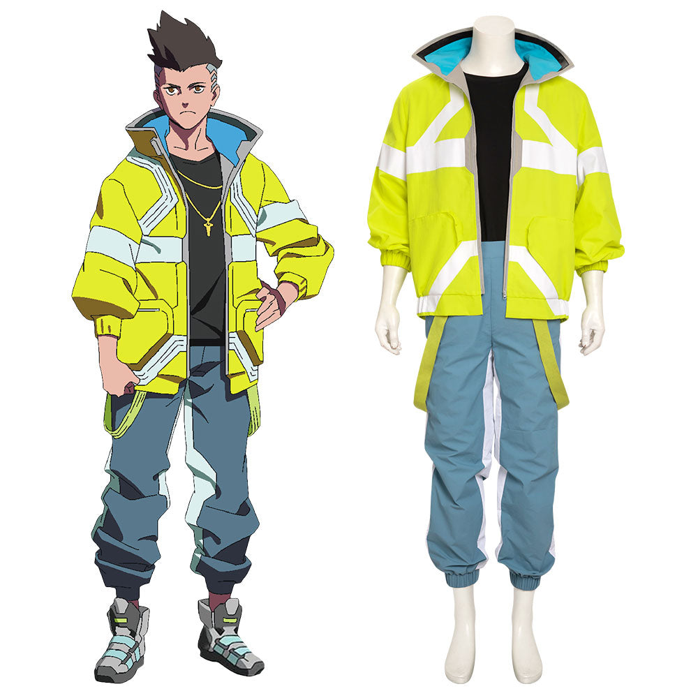 Cyberpunk: Edgerunners Main Character David Martinez (back with logo) Cosplay Costume Costume - Tophatter Daily Deals